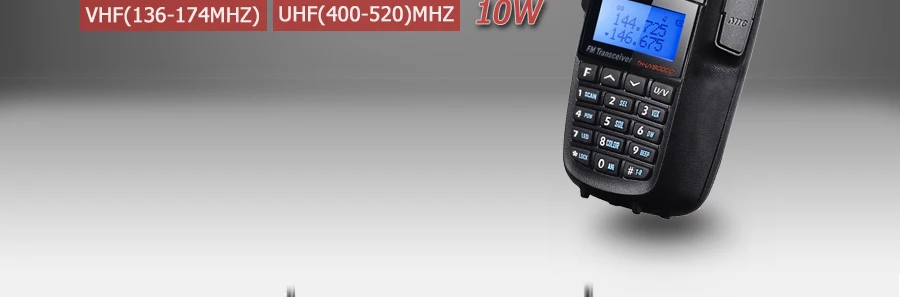 TYT th-uv8000d Walkie talkie VHF-UHF двухдиапазонный 10 Вт трансивер портативный Радиоприемник 10 км th-uv8000d walky talky