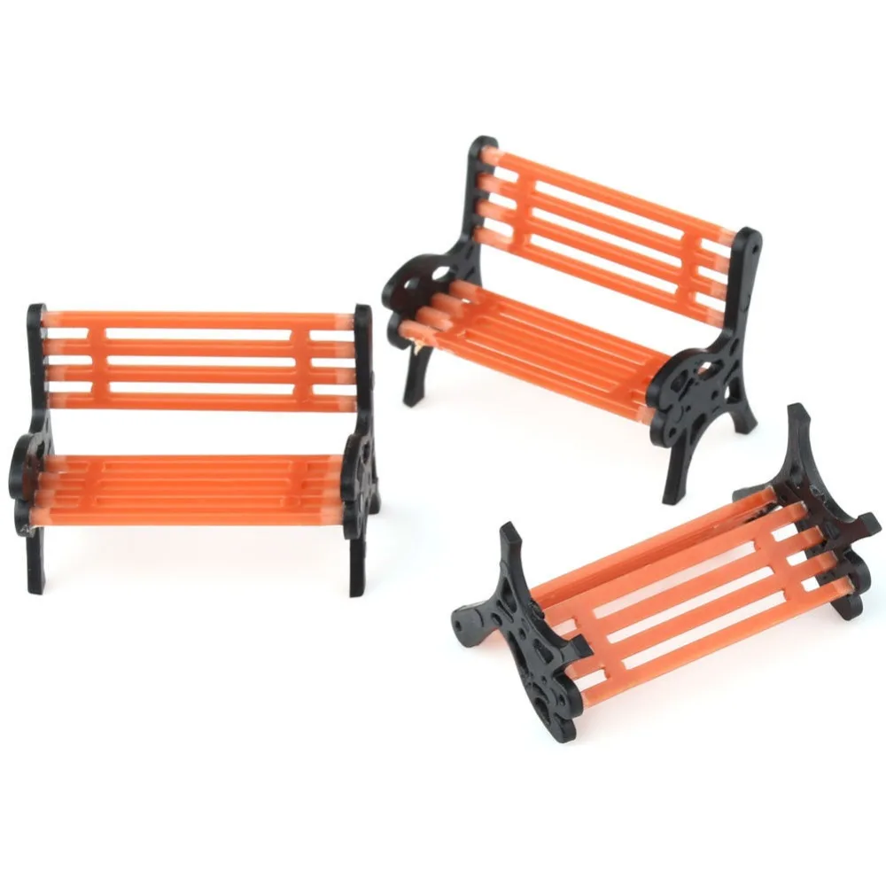 5 шт. модель платформы парковые скамьи сиденья пластиковый парк уличный набор