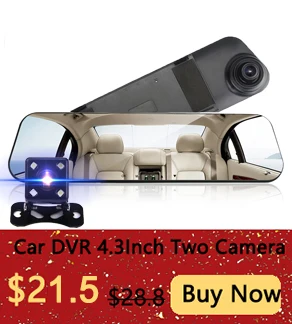4," 1080 P Автомобильное зеркало заднего вида dvr Автомобильный full HD 1080p видеорегистратор для вождения автомобиля камера заднего вида с двумя объективами