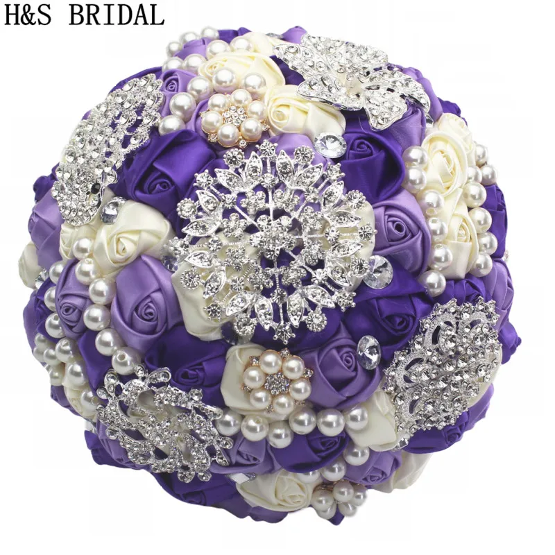 

Multi Color Vintage Wedding Bouquet For Girl Bride Flower Wedding Gift Ribbon Elegant Wedding Flower Artificial Rose Real Photo