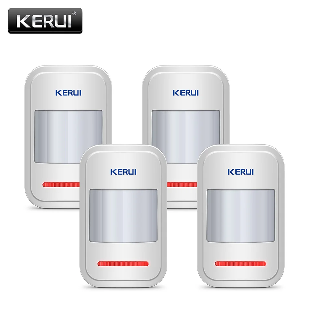 2 шт/4 шт Лот KERUI 433 МГц Беспроводной интеллектуальный PIR датчик движения Детектор для GSM PSTN домашняя сигнализация без антенны инфракрасный - Цвет: KIT2