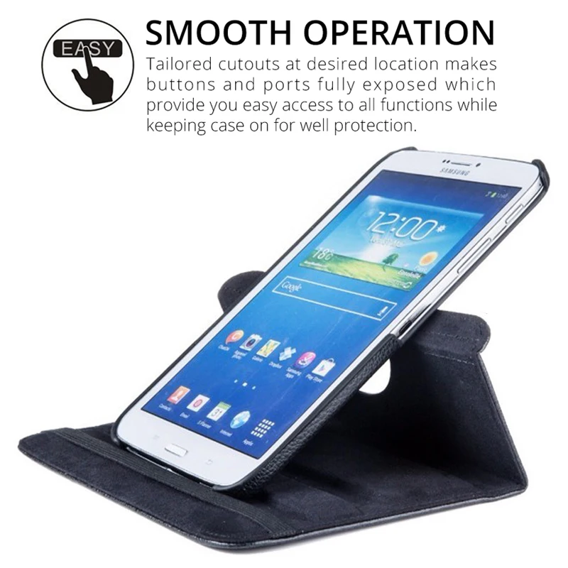 360 Вращающийся Смарт Tablet PC Обложка для samsung Galaxy Tab 3 8 0 SM-T310/T311/T315 искусственная кожа