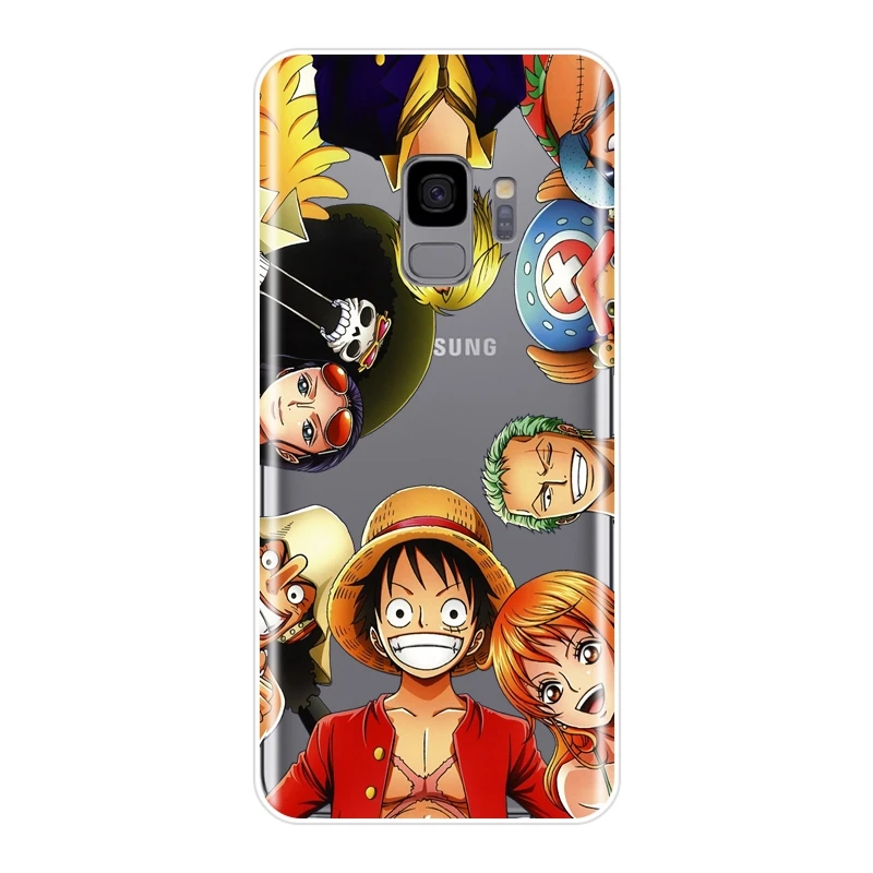 Цельный силиконовый чехол Luffy для Samsung Galaxy S5 S6 S7 Edge S8 S9 Plus мягкая задняя крышка Note 4 5