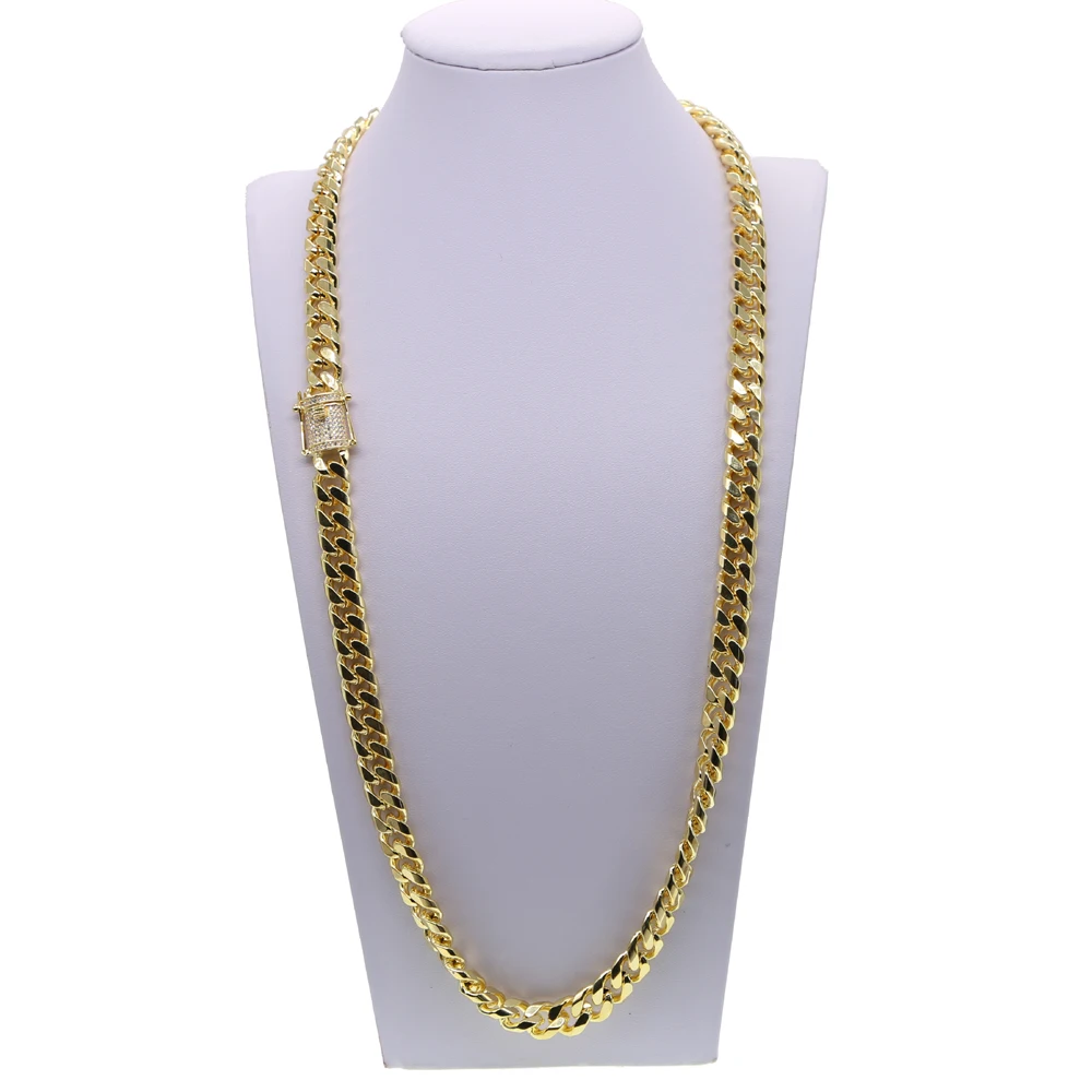 Цепочка мужская с кубинскими звеньями 24/28 дюймов|chain necklace|hip hop blingcuban link chain |