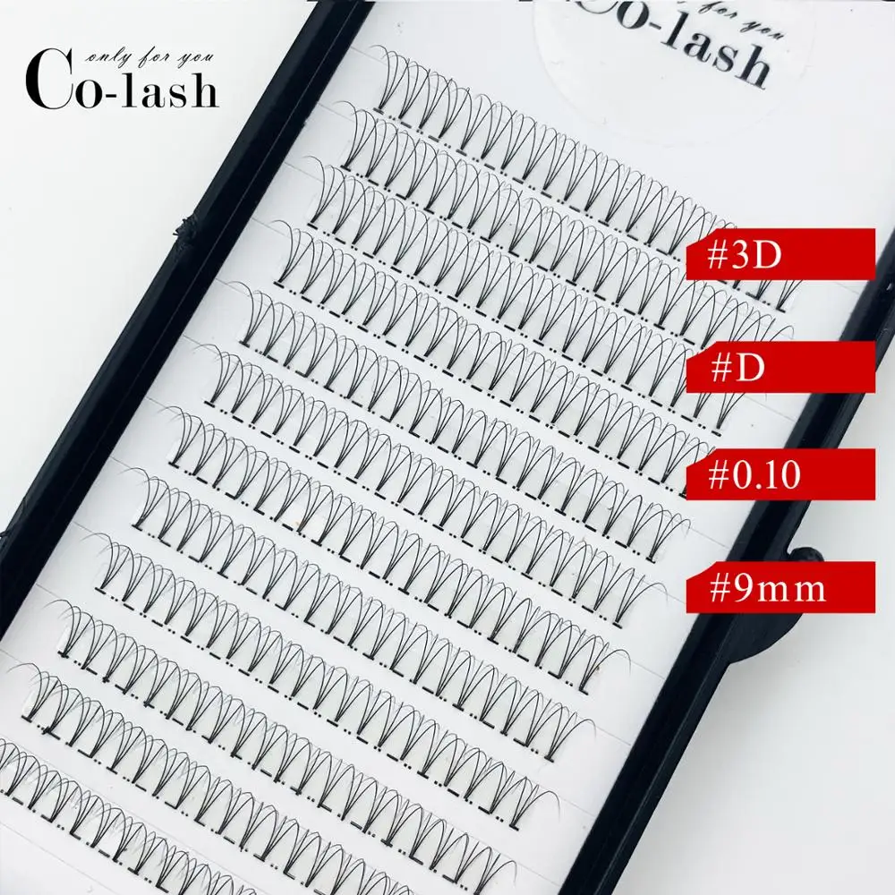 Colash русский объем цветные ресницы расширение D Curl предварительно сделанные вентиляторы ресниц Горячая индивидуальный ресниц расширения
