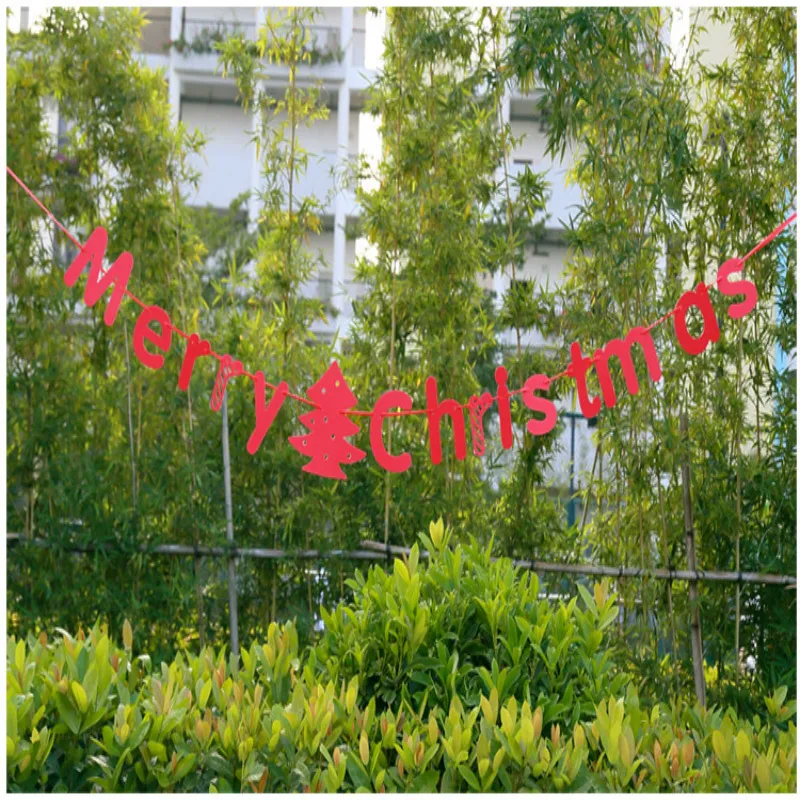 Рождественский баннер гирлянда флажки украшения для рождественской вечеринки