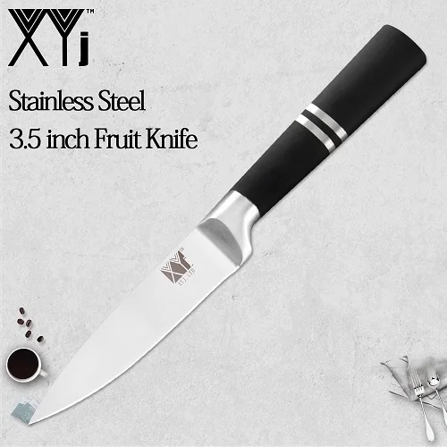 L.3.5 fruit knife XYj японский кухонный нож из нержавеющей стали, нож для очистки фруктов, утилита Santoku, нож для нарезки хлеба, ножи для шеф-повара, держатель, точилка, бар - Цвет: L.3.5 fruit knife