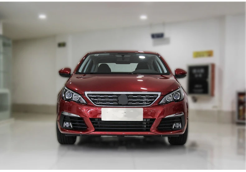 Для peugeot 308 T9 Нержавеющая сталь передняя решетка для гриля декоративное покрытие стикер для отделки автомобиля Средства для укладки волос