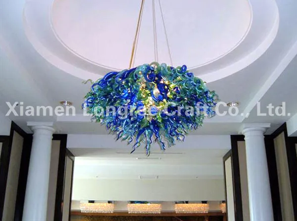 

Living Room Hotel Decoration LED Light Source Quality Contemporary European Italian Style Hand Blown Glass Chandelier