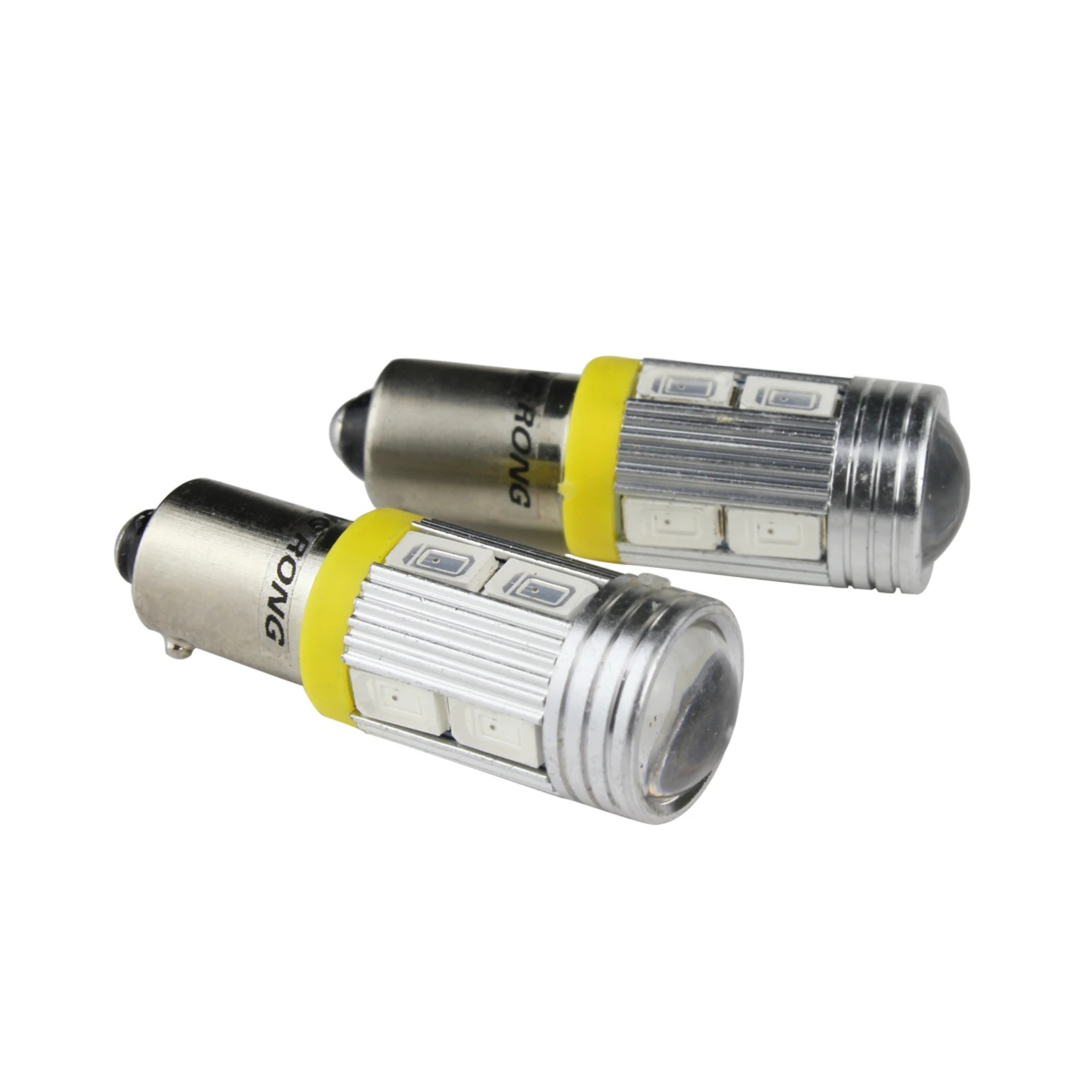 ANGRONG 2x Янтарный 435 H21W BAY9s лампа 10SMD светодиодный указатель поворота боковой
