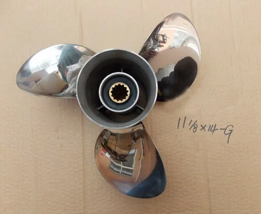 Stainless Steel Propeller For Yamaha 40HP 50HP Outboard Motor 11 1/8x14 - G | Автомобили и мотоциклы