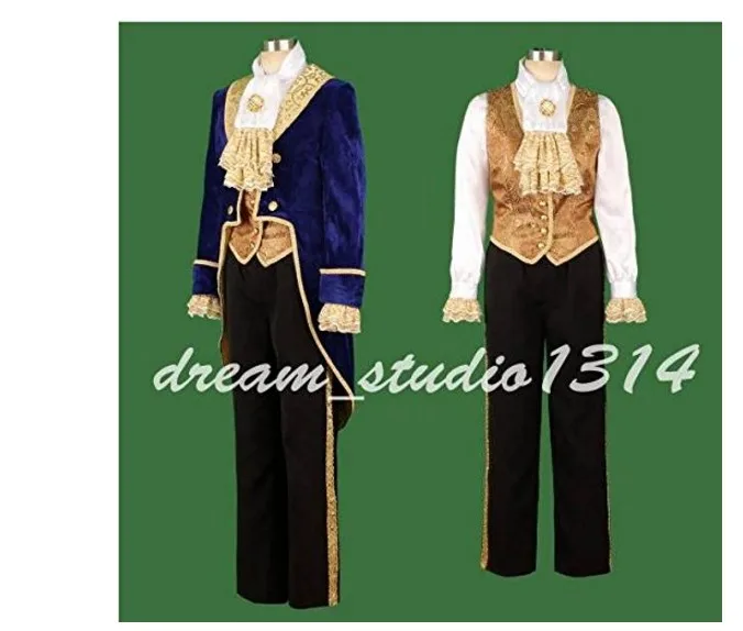 

Beauty and the Beast Cosplay Adult kids Costumes Prince Adam Cosplay Clothes Adam Men halloween Party Clothes Suits