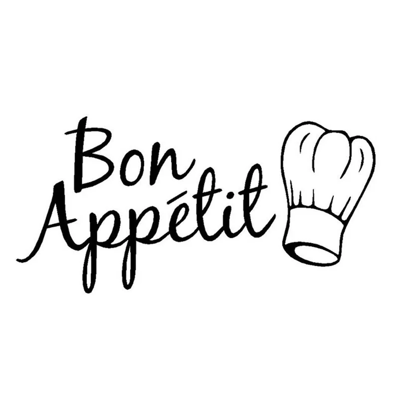 Bon apмаленькая шеф-повар шляпа настенные наклейки для кухни модные украшения обои