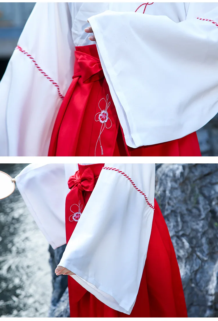 Chinese style Hanfu Spring and Autumn Daily adult female students traditional costume embroidery fresh elegant photo suit |