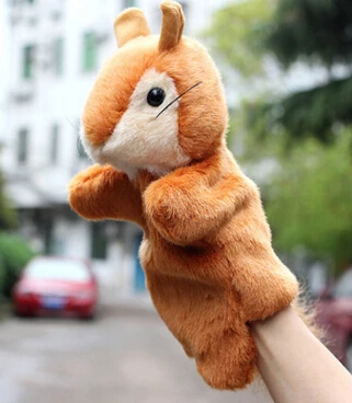 Ручной Рог белка большая плюшевая игрушка на палец кукла детская | Игрушки и
