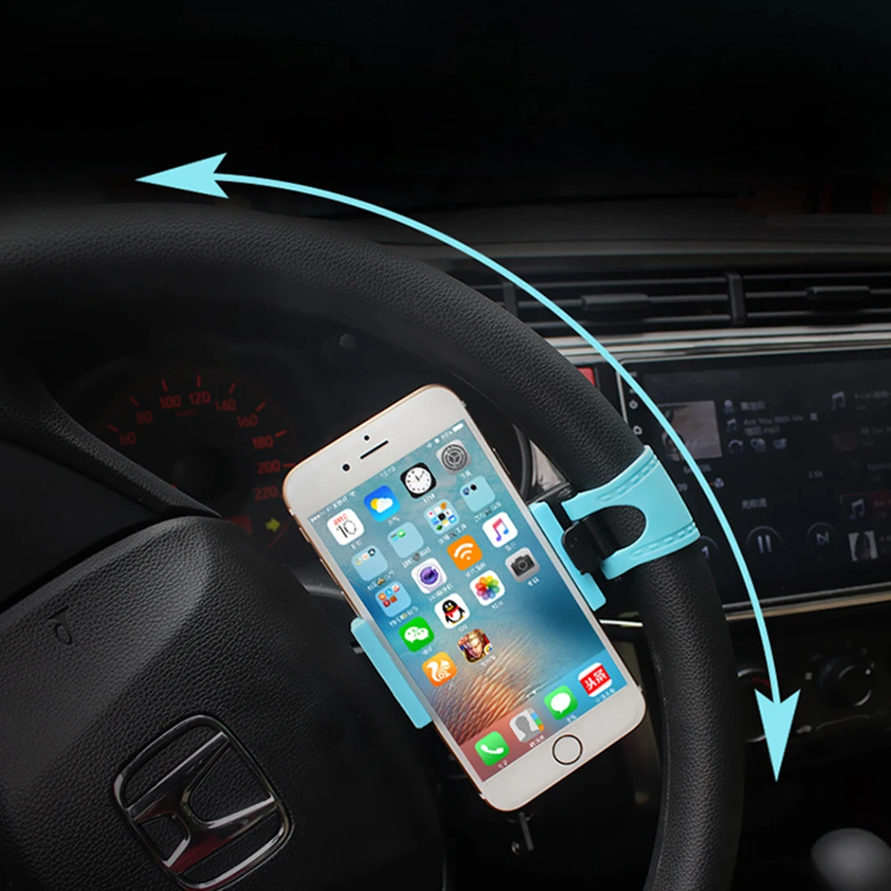Автомобильная Подставка для телефона рулевое колесо велосипед зажим Крепление