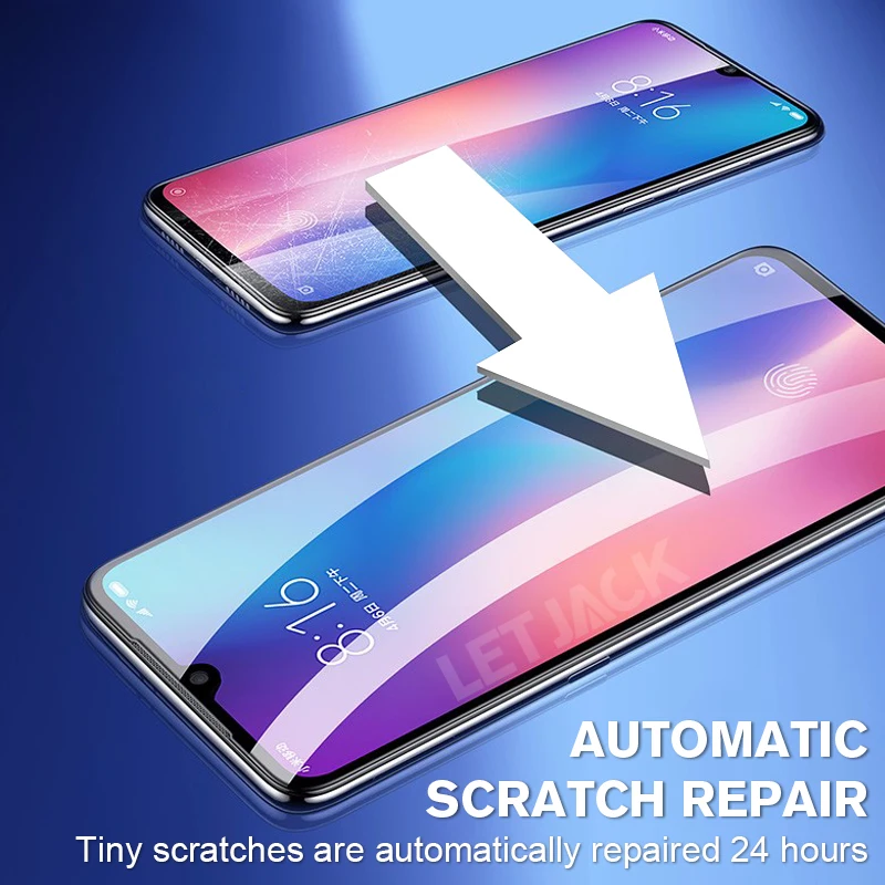 10D изогнутый край невидимая мягкая пленка для Xiaomi Redmi Note 7 6 5 Pro 4X полноэкранная