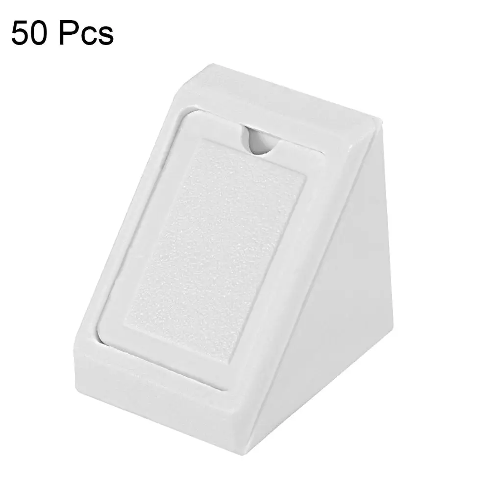 Uxcell 50 шт./100 шт. 20x20x17 5 мм пластиковая стандартная полка дверь шкафа 90 градусов 2