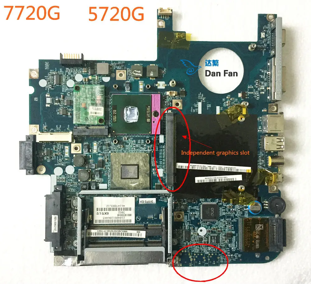 BiNFUL для ACER Aspire 7720G 5720G материнская плата для ноутбука ICL50 LA-3551P MBALN02001 материнская плата протестирована полностью