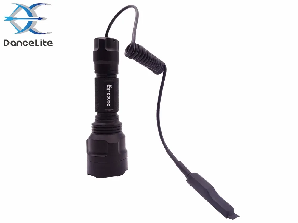 Dancelite C8 XP-L2 XPL2 V5/V6 AMC7135x10 1 режим(вкл/выкл) светодиодный тактический фонарь для охоты стрельба из лука+ 2-режим пульт дистанционного управления