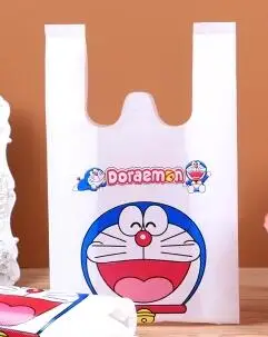 as picture HARDIRON 50/100/200 шт 0,05 мм утолщаются мультфильм полиэтиленовый пакет для подарков супермаркет торговый жилет сумка для продуктов сумка-мешок - Цвет: as picture