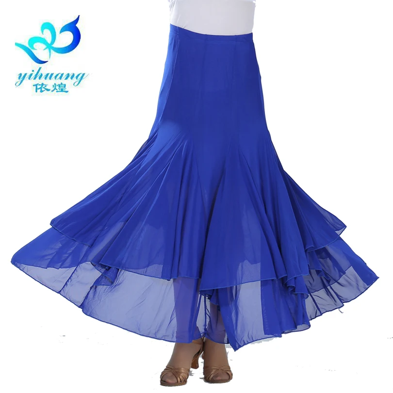 

Ballroom Flamenco Waltz Dance Costume Long Skirts Big Swing Modern Standard Tango Dancer Elegant Dress Outfits