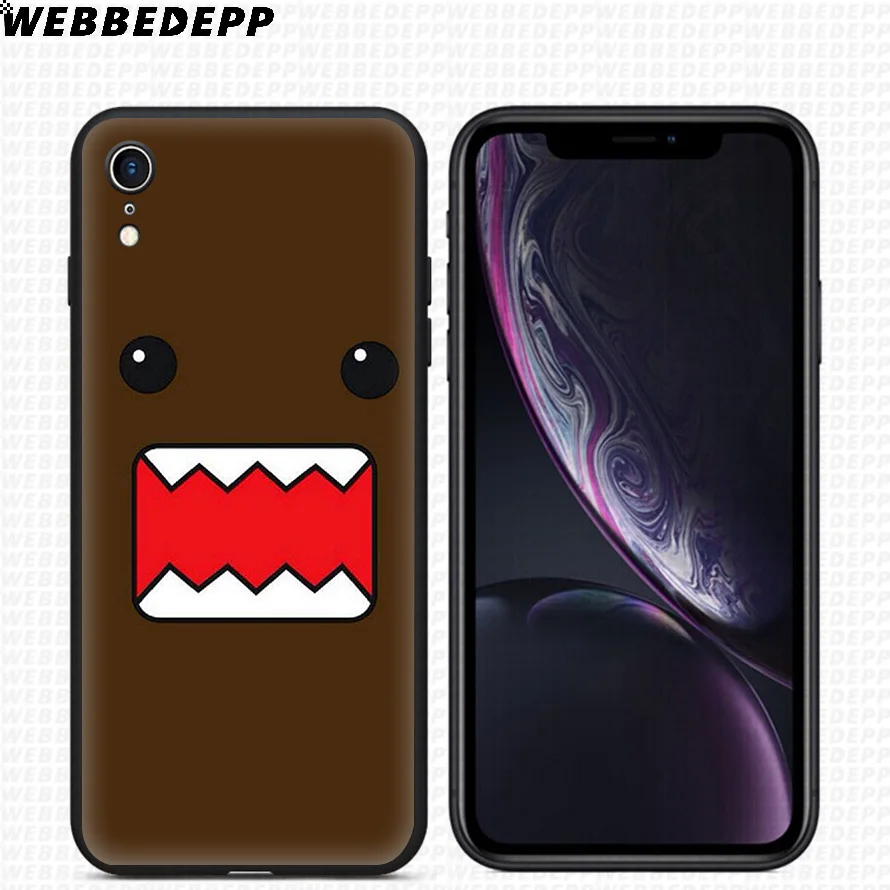 WEBBEDEPP простой Domo Kun аниме Мягкий силиконовый чехол для iPhone 11 Pro Xr Xs Max X или 10 8 7 6 6S Plus