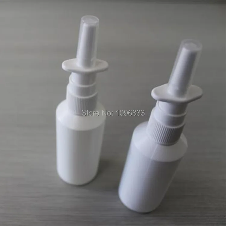 Носовой распылитель 50 мл медицинский белый пластиковый белая бутылка куб. См с