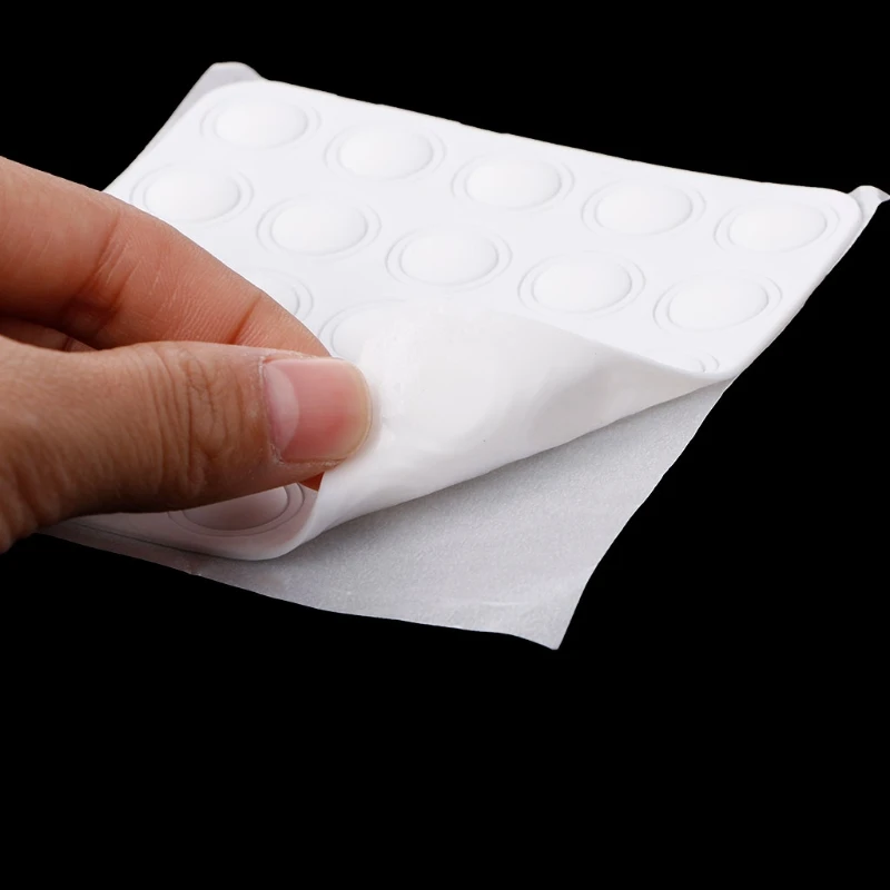 100 шт. Белый силиконовый стикер для этикеток Гель лак цветная кнопка УФ гель