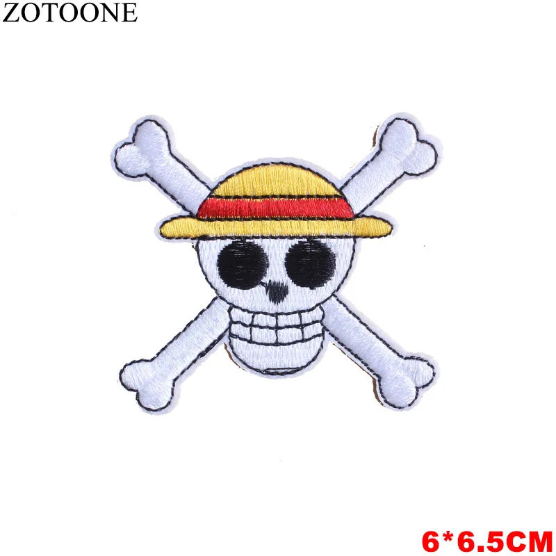 Пиратские нашивки ZOTOONE крутые наклейки с черепом сделай сам термоаппликация для