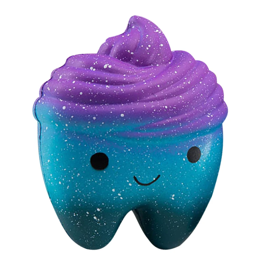 Горячие новые мягкие сжимаемые игрушки мультфильм каваи Звездные зубы PU пена