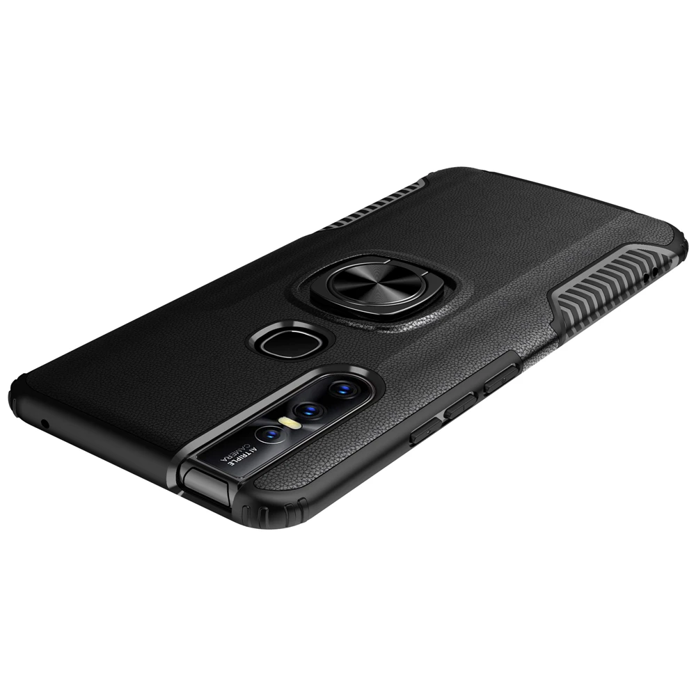 ДЛЯ vivo V15 Pro чехол Роскошный рыцарь Броня задняя крышка для vivo V15 Прочный Гибридный автомобильный держатель Кронштейн чехол для телефона(XS0418