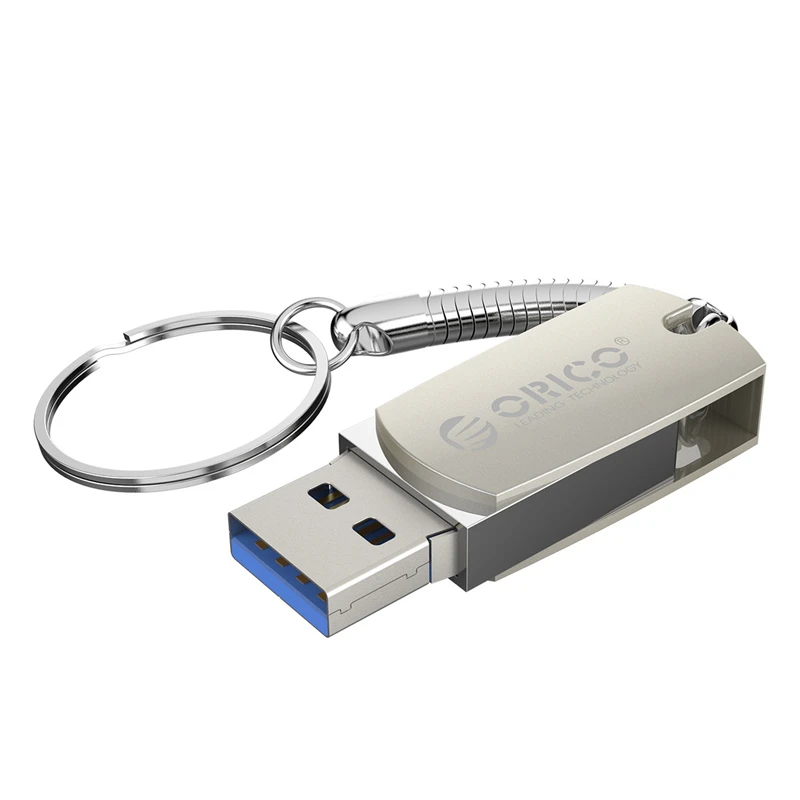 ORICO 64GB 32GB 16GB U disk USB Flash Drive USB3.0 Type A Interface Flash Drive with Lock Design For Mobile Phone Computer - Цвет: Серебристый