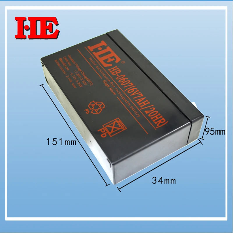 Аккумуляторная свинцово-кислотная батарея 6 в 7 Ач |