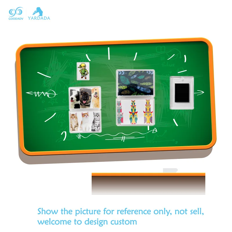 Пользовательские печатные магнитная фоторамка акрил магнит на холодильник decor