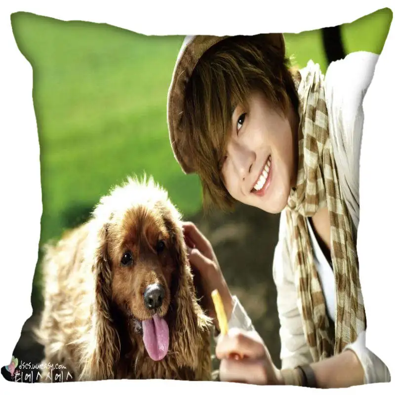 Изготовленный На Заказ Kpop Ким Hyun Joong печатной площади шелковые наволочки для