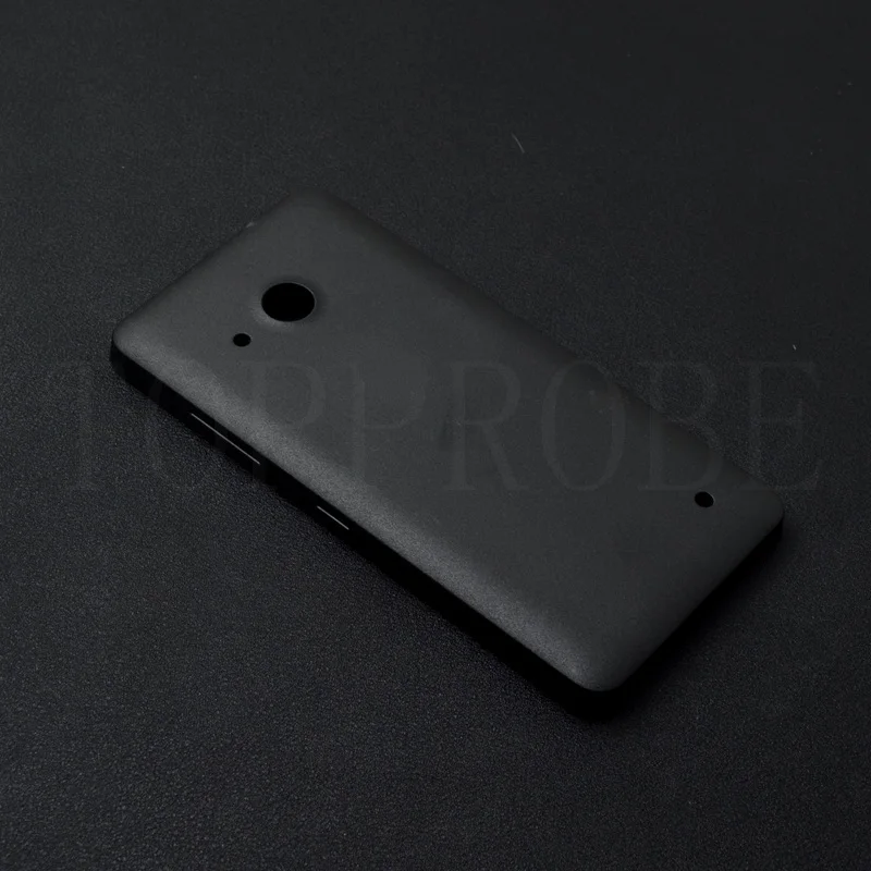 black Задняя крышка батарейного отсека для microsoft lumia 550 задняя крышка для nokia 550 задняя крышка чехол+ 1 пленка для экрана - Цвет: black