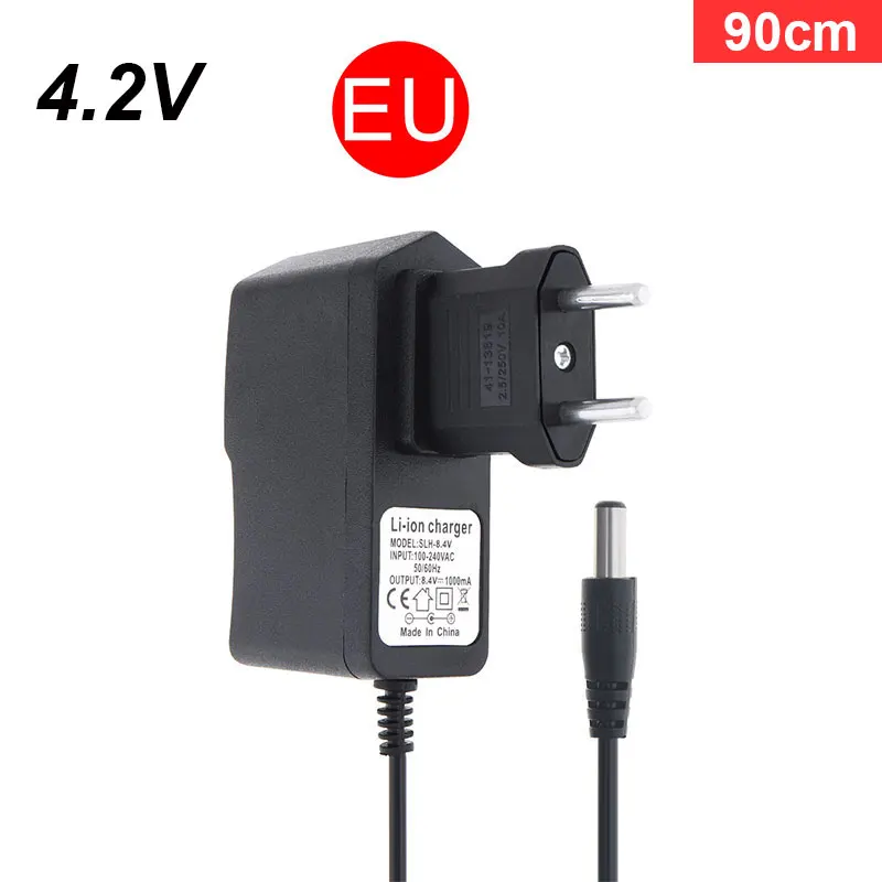 EU 4.2V 90cm TORO 90/110 см 12,6 в адаптер питания зарядное устройство с вилкой ЕС и вилкой США для литиевой электрической дрели/электрической отвертки - Цвет: EU 4.2V 90cm
