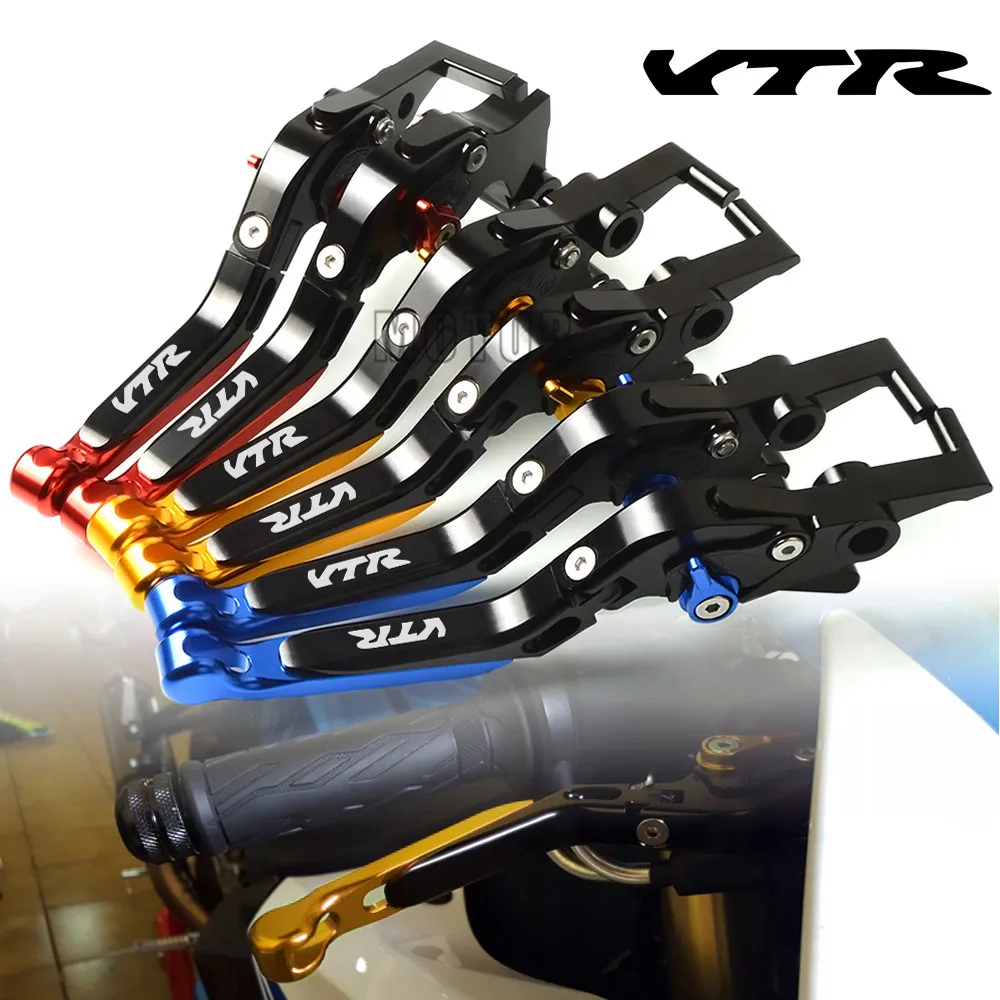 

Алюминиевые регулируемые складные рычаги тормозной муфты CNC для Honda VTR 1000 97-04 VTR1000 FV/FW/FX/fiрестоm 97-99