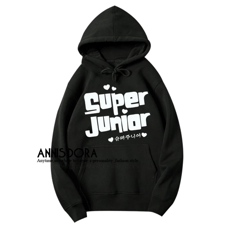 Толстовка с логотипом SuperJunior SJ E.L.F | Мужская одежда