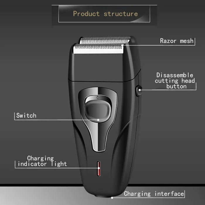Kemei KM-1103 аккумуляторная бритва для мужчин уход за лицом многофункциональная