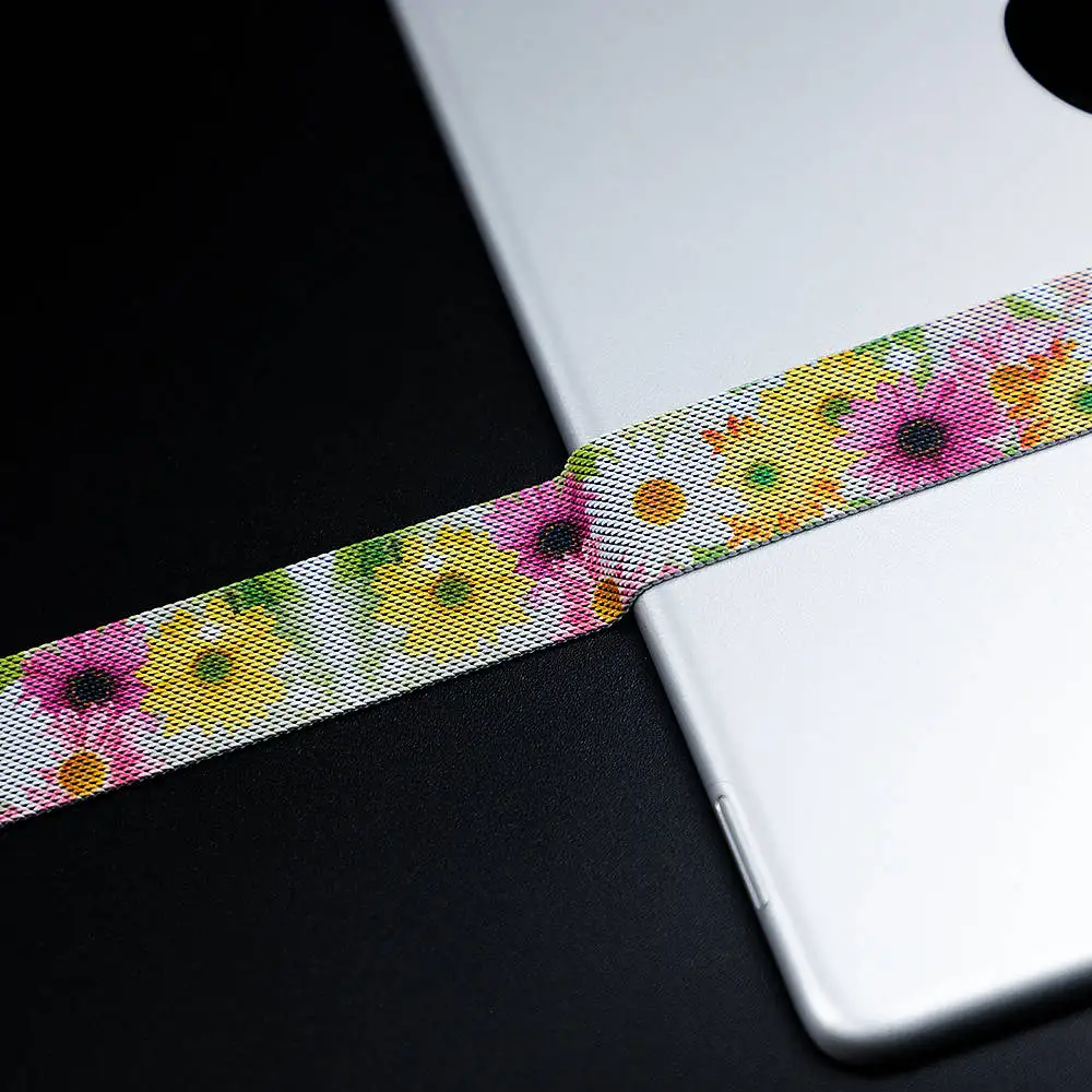 Chrysanthemum Высококачественная Миланская петля для apple watch ремешок для apple watch 5 ремешок 44 мм 40 мм iwatch 4 3 42 мм/38 мм лучший материал - Цвет ремешка: Chrysanthemum