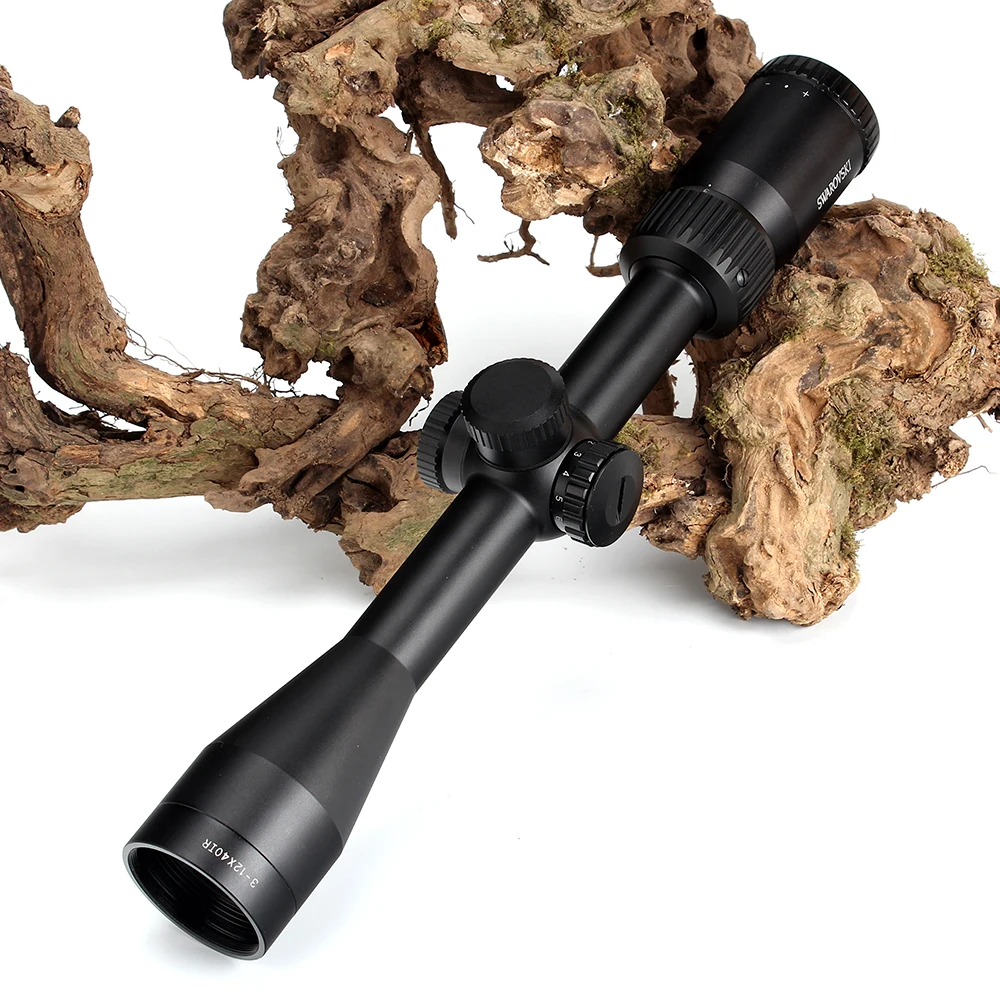 Охотничий Китай SWAROVSKl 3-12X40 IR Riflescope F191 с красной подсветкой Стекло гравированное сетка башенки сброс полный размер винтовки прицелы