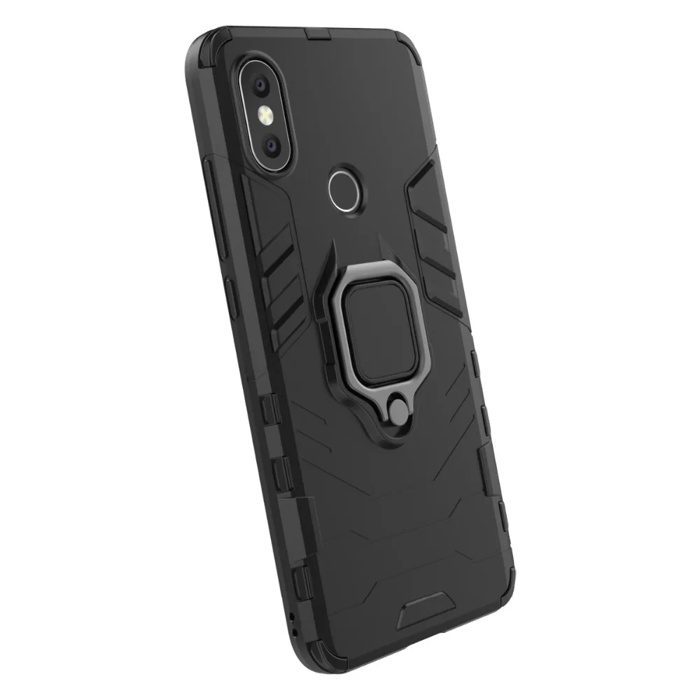 Роскошный противоударный защитный чехол для xiaomi mi 8 5X A1 6X A2 redmi note 5 чехол с кольцом-подставкой для xiaomi Max 3 автомобильный магнитный держатель