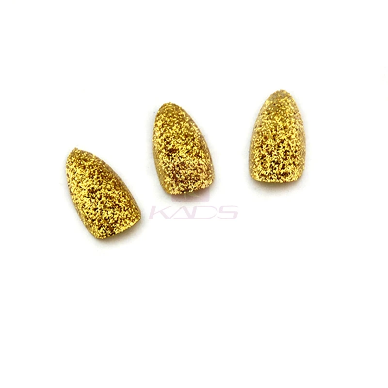 Новый 70 шт./кор. Блеск Sharp Ending Стилет Акриловые Ложные Типсы Бежевый Искусство