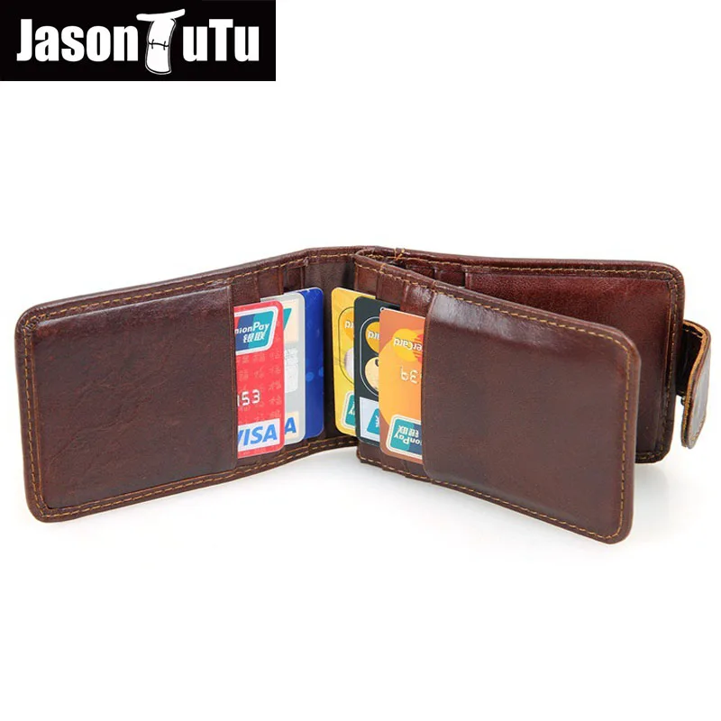 JASON TUTU бренд натуральная кожа держатель для карт кошелек id хорошее качество