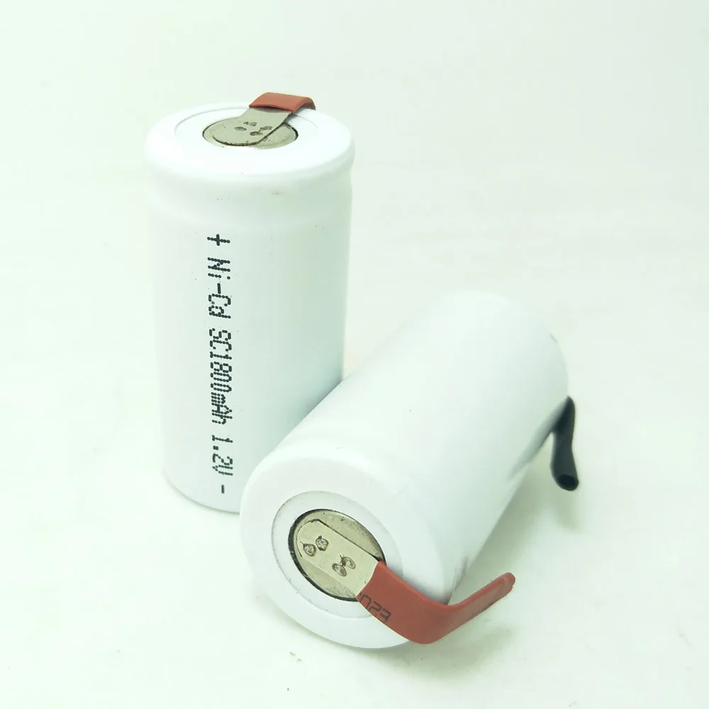 NI CD 1 2 V SC1800mAh аккумуляторная батарея Subc Batteria аккумулятор SC 12 штук в