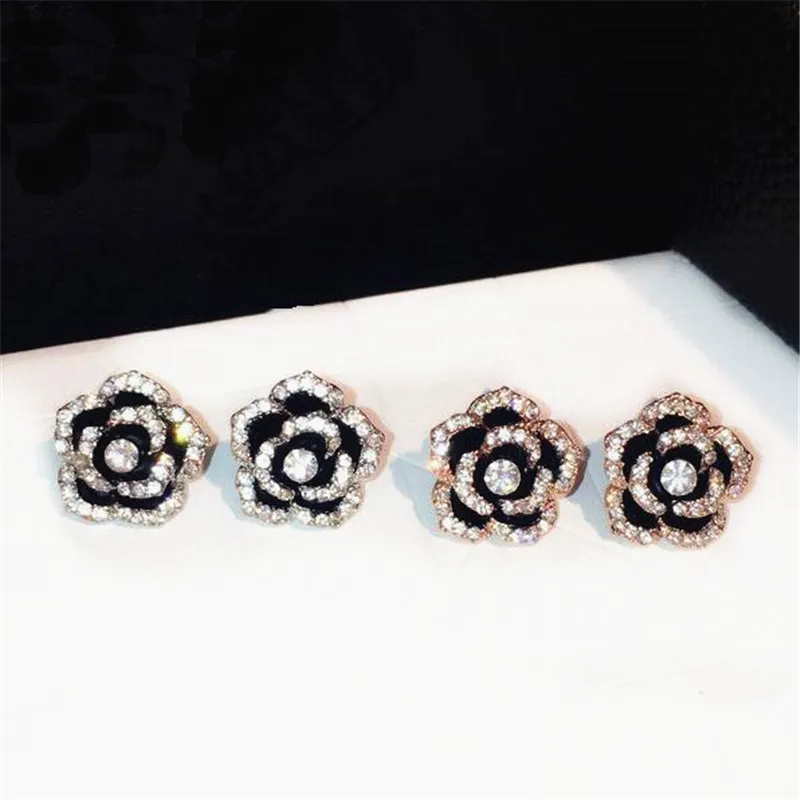 Классические серьги гвоздики в виде розы для женщин украшения элегантные модные