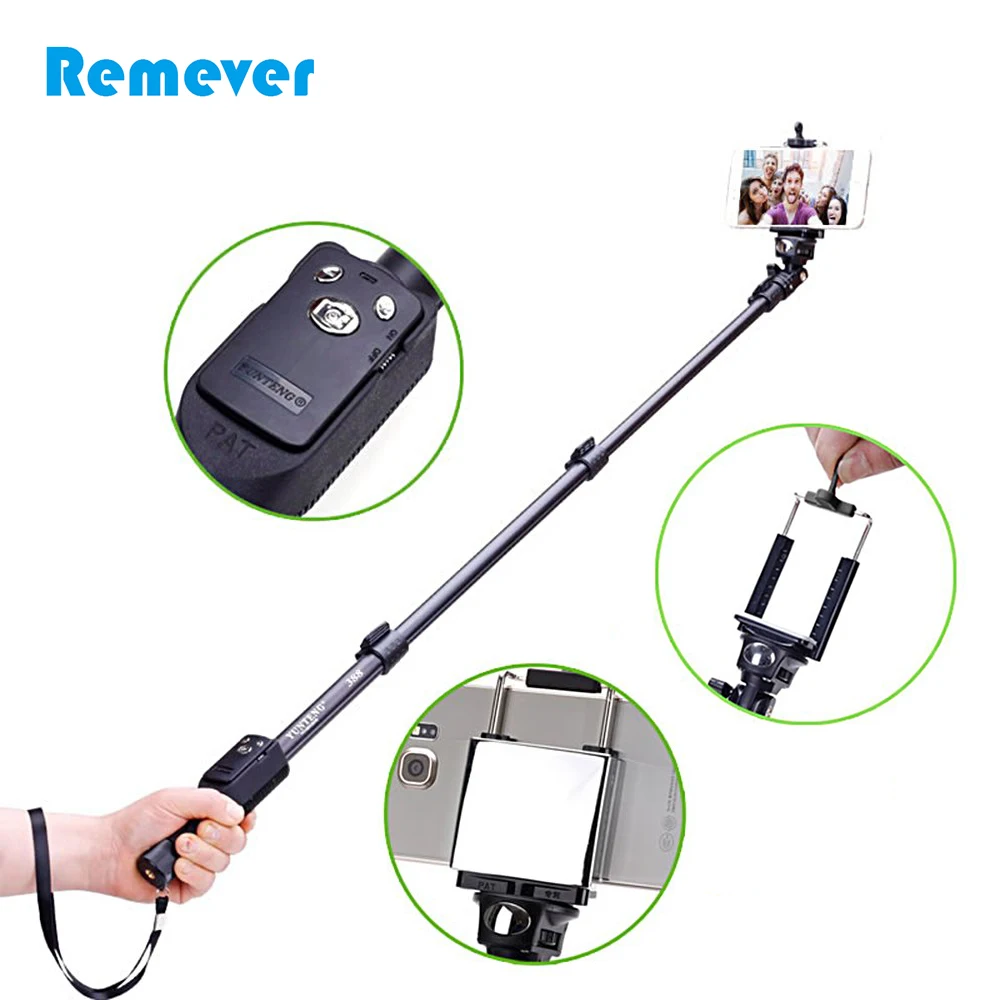 Портативный складной Bluetooth селфи палка монопод с держателем телефона для iPhone Xiaomi