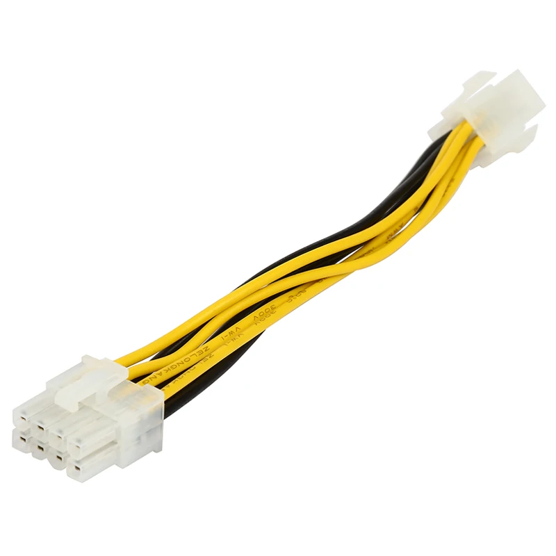 6-дюймовый блок питания ATX 12 В P4 4-контактный к EPS 12 В 8-контактный материнская плата/источник питания ЦП адаптер конвертер кабель, ATX P4 к EPS 8pin шнур питания